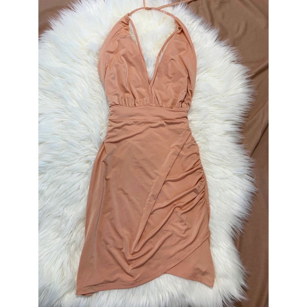 Blush Pink Open-Back Dress